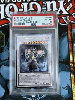 PSA 10 Loki, Lord of the Aesir STOR-EN039 Unlimited Edition Ultimate Rare Rarity - Image 2