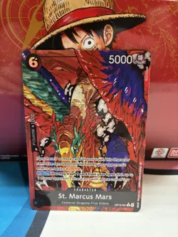 One Piece Card Game St Marcus Mars OP13-091 Carrying On His Will Alternate Art R - Image 1