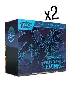 Pokemon Trading Card Game Phantasmal Flames Elite Trainer Box Lot Of x2 Presale✅ - Image 1