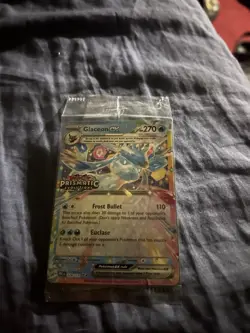 Pokemon TCG Prismatic Evolutions Glaceon ex 026/131 Stamped Promo Card NM - Image 1
