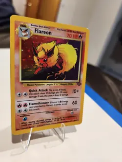 Pokemon TCG Flareon Jungle Holo Rare Card 3/64 - Image 3