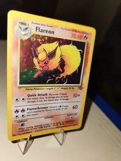 Pokemon TCG Flareon Jungle Holo Rare Card 3/64 - Image 4