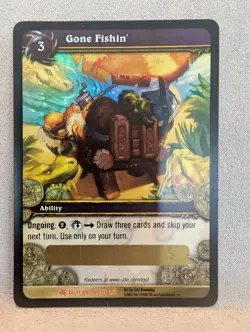 Gone Fishin' World of Warcraft WoW Unscratched Loot Card 2/3 Outland Unused Code - Image 1