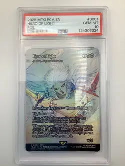 POP 25! PSA 10 - Hero of Light Card #0001 Magic Final Fantasy - Image 2