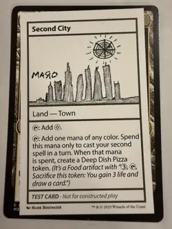Second City *Play Test Card* Secret Lair SLD NM IN HAND MTG Magic - Image 1