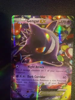 Pokemon Gengar EX TCG Holo Rare Card XY Phantom Forces 34/119 - Image 1