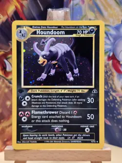 1st Edition Houndoom 4/75 Neo Discovery Holo 🔥NICE CARD🔥 - Image 1