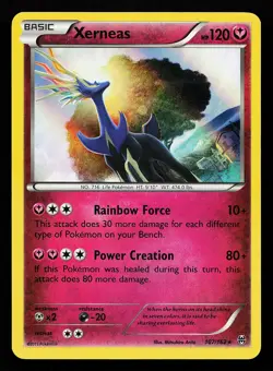 Xerneas 107/162 Holo Rare BREAKthrough Pokemon Card - Image 1