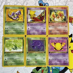 6 Card Lot Of Vintage Pokemon | Rocket First Edition NM Lot - Image 1