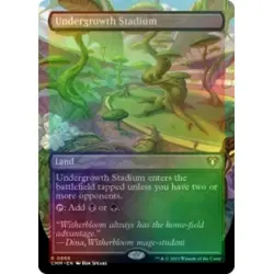 FOIL UNDERGROWTH STADIUM (BORDERLESS) Commander Masters Magic MTG MINT CARD - Image 1