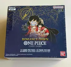 Sealed One Piece Romance Dawn Blue Bottom OP-01 English Card Game Booster Box - Image 1