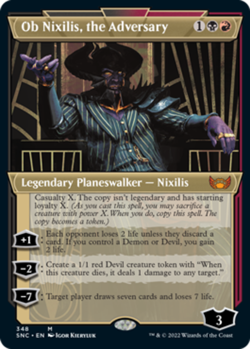 1x Ob Nixilis, the Adversary - Showcase Light Play MTG Magic - Kid Icarus - - Image 1