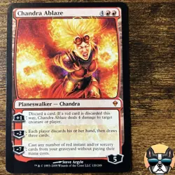 Magic the Gathering MTG- Chandra Ablaze- LP- 120/249- Zendikar - Image 1