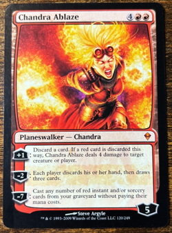 Magic the Gathering MTG- Chandra Ablaze- LP- 120/249- Zendikar - Image 3
