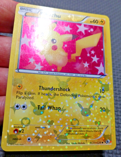 2013 Pokemon Legendary Treasures #RC7 Pikachu Radiant Collection MP-LP - Image 3