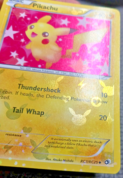 2013 Pokemon Legendary Treasures #RC7 Pikachu Radiant Collection MP-LP - Image 4