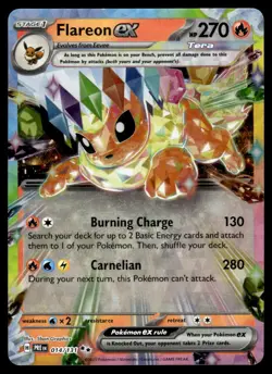 2025 Scarlet & Violet Series - Prismatic Evolutions Flareon ex Double Rare #14 - Image 1