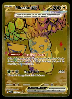 2025 Scarlet & Violet Series - Prismatic Evolutions Pikachu ex Hyper Rare #179 - Image 1