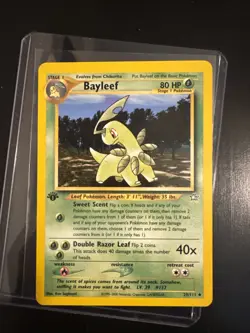 Pokemon TCG Bayleef 29/111 Neo Genesis Non Holo - Image 1