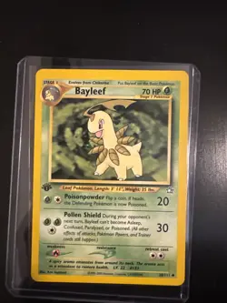 Pokemon TCG Bayleef 28/111 Neo Genesis Non Holo - Image 1