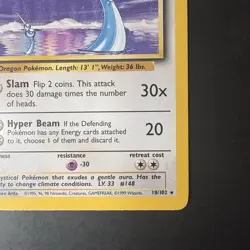 Vintage Pokemon Non-holo Rare Dragonair 18/102 Base Set WotC 1999 - Image 4