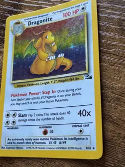 Pokemon Dragonite 4/62 Fossil Holo Rare Unlimited LP/MP Condition - Image 4