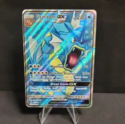 POKEMON TCG GYARADOS GX ULTRA RARE SUN & MOON CRIMSON INVASION 101/111 - Image 1