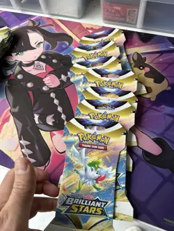 POKEMON TCG BRILLIANT STARS 1 X EMPTY Random BOOSTER PACK Good Condition - Image 4