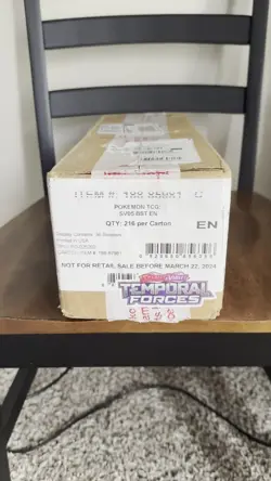 Temporal Forces Booster Box SEALED Case - Pokemon Scarlet & Violet (6 Boxes) - Image 2