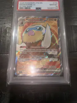 PSA 10 GEM Mint 2025 Pokemon Mamoswine ex 174/159 Journey Together Ultra Rare - Image 3