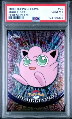 2000 TOPPS CHROME POKEMON T.V. #39 JIGGLYPUFF PSA 10 - Image 1
