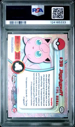 2000 TOPPS CHROME POKEMON T.V. #39 JIGGLYPUFF PSA 10 - Image 2