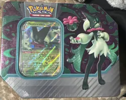 Pokemon TCG Paldea Partners Meowscarada ex Tin New Sealed 2023 - Image 1