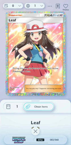 [English] Leaf | Full Art | 2 Star ?? | Pokemon TCG Pocket Trade - Image 1