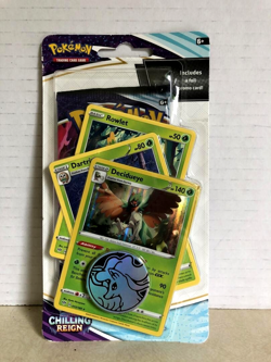 Pokemon TCG Chilling Reign Checklane Blister Decidueye Promo New Sealed - Image 1