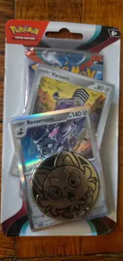 Pokemon Holo Revavroom/Varoom Obsidian Flames Blister Pack+Coin New! - Image 1