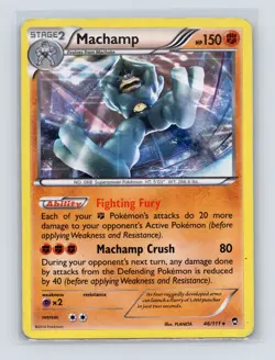 Pokemon TCG Machamp 46/111 XY - Furious Fists Holo HP - Image 1