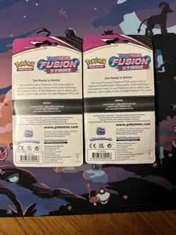 Pokemon - Fusion Strike Premium Checklane Booster Blister x2- EN Set Rare Import - Image 2