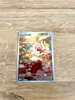 Pokemon TCG Stufful 154/132 (Illustration Rare) Mega Evolution Near Mint - Image 1