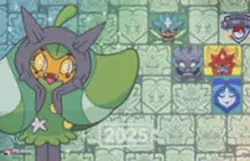 New Pokemon Center NAIC 2025 Ogerpon Dice Set Double Deck Box Playmat Pin - Image 3