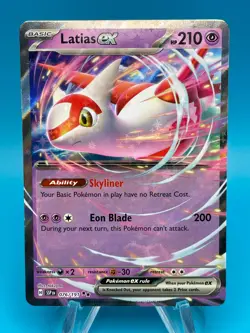 Latias ex 076/191 Double Rare - 2024 Pokemon Surging Sparks NM - Image 1