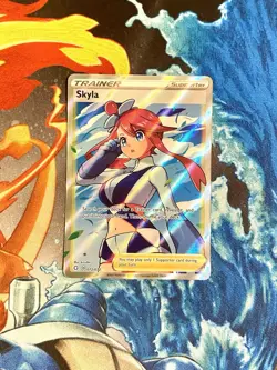 Skyla 072/072 Shining Fates Full Art Holo Ultra Rare Pokemon TCG - Image 1