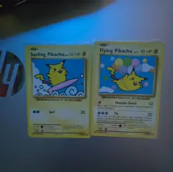 Pikachu Surfing and Flying 111/110/108 Evolutions Regular Card - Image 1