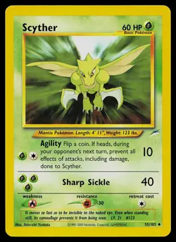 Pokemon Card - Scyther Neo Destiny 55/105 Uncommon Non Holo - Image 1