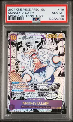 One Piece Card Game Monkey.D.Luffy [Manga PRB01] OP05-119 PSA 10 GEM MINT - Image 1