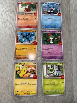 Pikachu 020/M-P McDonald's Promo 2025 Complete 6 Set Pokemon Card [Ship From US] - Image 1