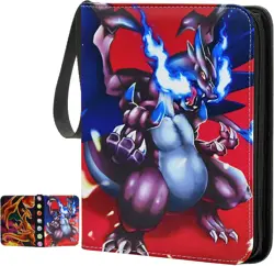Card Binder for Pokemon Cards Holder Fits 900 Cards w/ 50 Removable Sleeves TCG - Image 1