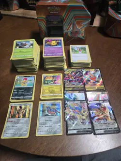 Pokemon TCG Evolving Skies Bulk Lot Set 400+ Cards, 18 RH, 20 Rare, 4 Holo Rare - Image 1