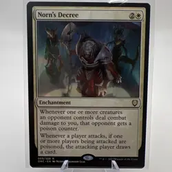 MTG Norn's Decree Phyrexia: All Will Be One Commander 009/028 NM Unplayed - Image 1