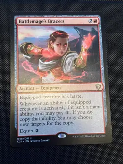 Battlemage's Bracers [Commander 2021] - MtG Magic the Gathering - NM - Image 1